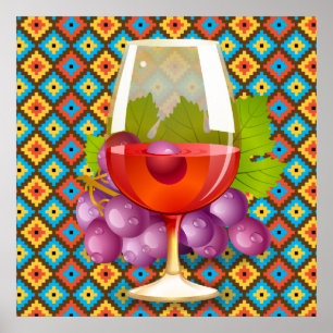 Wein n Trauben Poster