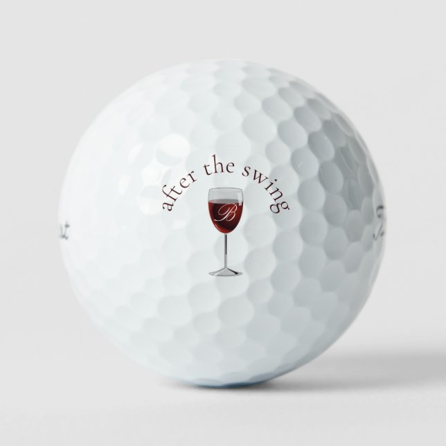 Wein nach dem Swing Monogram Titleist Pro VI Golfball (Vorderseite)