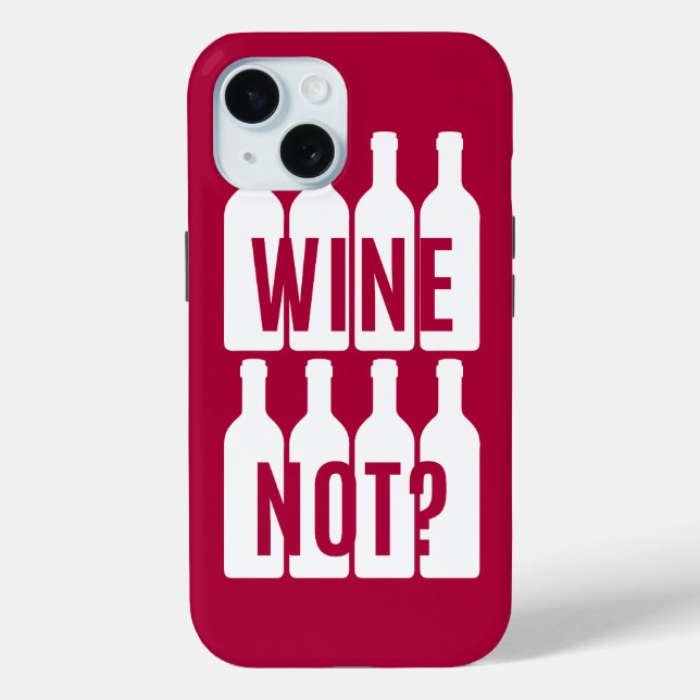 Wein nicht Case-Mate iPhone hülle (Rückseite)