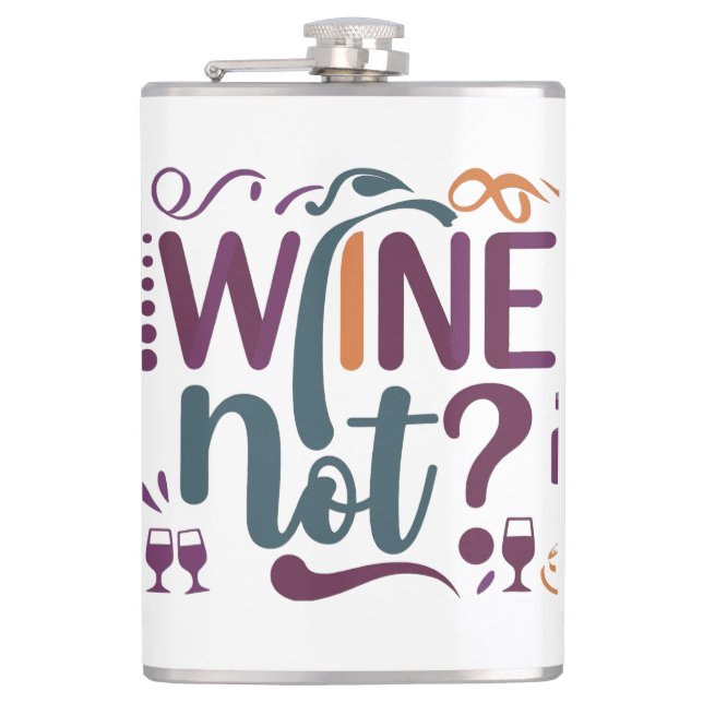 Wein nicht flachmann (Vorderseite)
