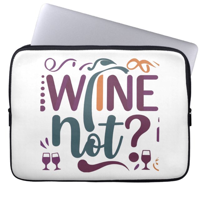 Wein nicht? Gerätehülle Laptopschutzhülle (Vorderseite)