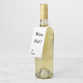 Wein nicht? Schöner Kostenvoranschlag Flaschenanhänger