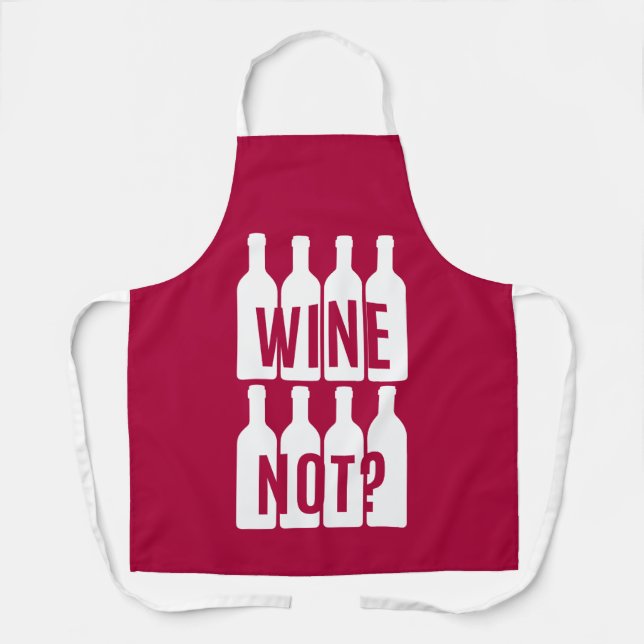 Wein nicht schürze (Vorderseite)