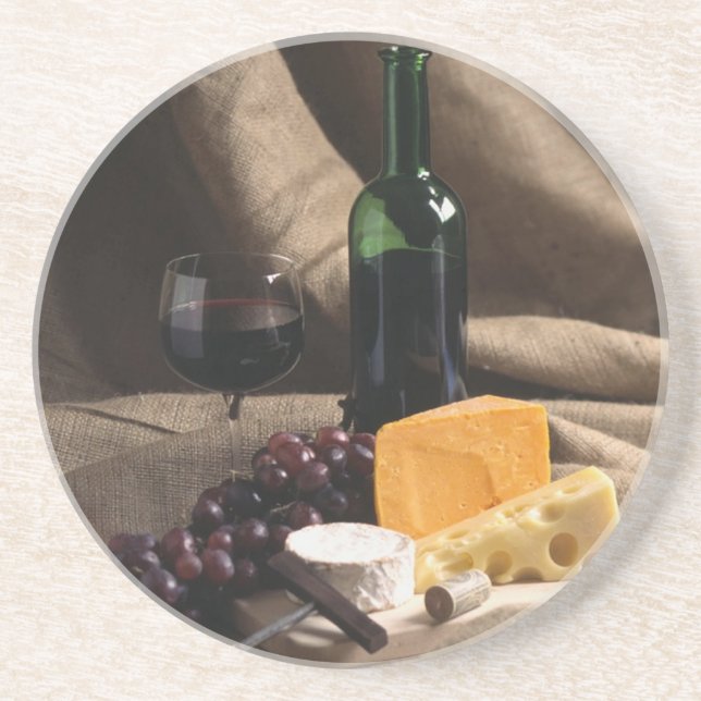 Wein-noch Leben-Untersetzer Untersetzer (Vorne)