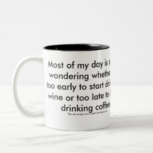 Wein- oder Kaffee-Tasse. Die zahlenmäßig überle Zweifarbige Tasse
