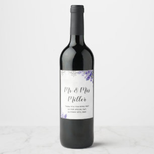 Wein oder Schaumwein Weinflaschenkennzeichnung Lav Weinetikett