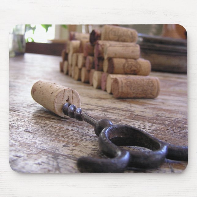 Wein-Öffner Mousepad (Vorne)