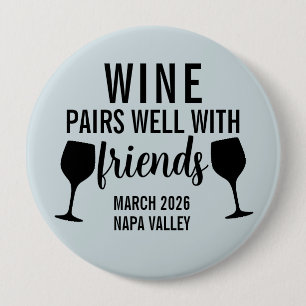 Wein passt gut zu Freundes-Verkostungstrip  Button
