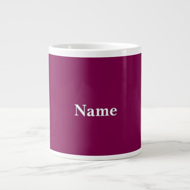Wein personalisieren Jumbo-Tasse (Vorderseite)
