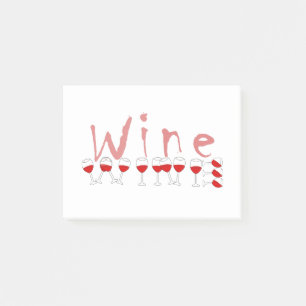 Wein Post-it Klebezettel