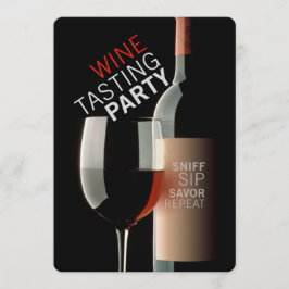 WEIN-PROBIEREN-PARTY EINLADUNG