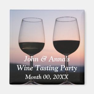 Wein-Probieren-Party Magnet