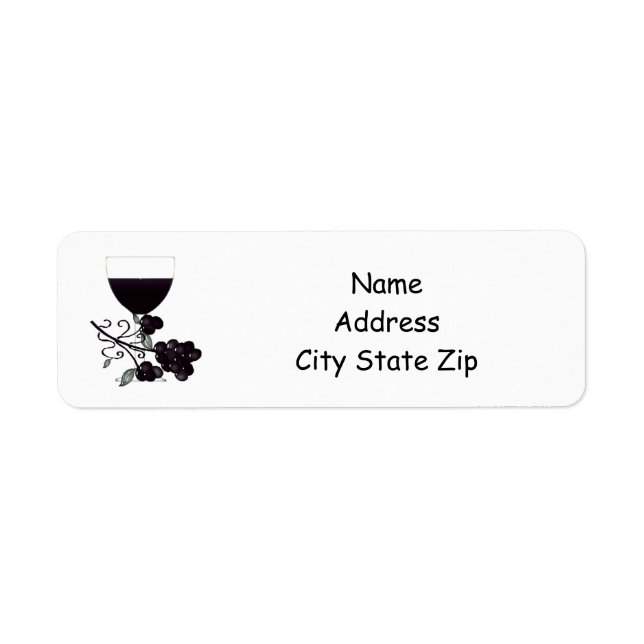 **WEIN** RÜCKKEHR-ADRESSE (Vorne)