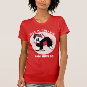 Wein ruft und ich muss gehen   Trinkhumor T-Shirt