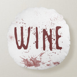 Wein Rundes Kissen