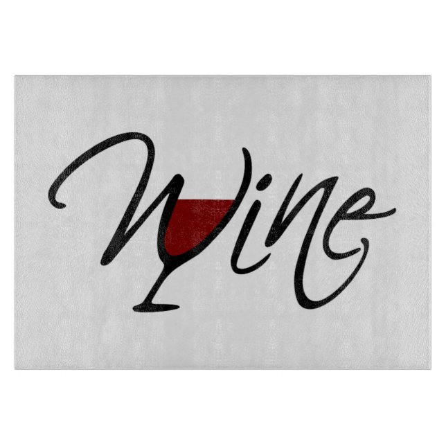 WEIN SCHNEIDEBRETT (Vorderseite)