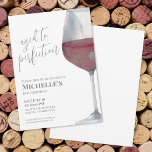 Wein Simple 60. Geburtstagsparty Einladung<br><div class="desc">Eleganter Roter Wein Simple 60. Geburtstagsparty Einladung. Feiern Sie 60 Jahre des Lebens mit dieser klassischen und eleganten Einladung mit einem großen, in Aquarellen rot und grau gehaltenen Weinglas auf der rechten Seite, was ihm eine moderne Drehung verleiht. Die Spitze der Einladung lautet "Aged to Perfection" in Skripttypografie, gepaart mit...</div>