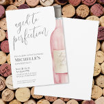 Wein Simple 60. Geburtstagsparty Einladung<br><div class="desc">Raffinierter Wein Einfache 60. Geburtstagsfeier Einladung. Mark 60 Jahre mit dieser zeitlosen und eleganten Einladung, mit einer großen Aquarellpinke und einer grauen Weinflasche auf der rechten Seite für eine zeitgenössische Touch. "Aged to Perfection" wird elegant oben in der Skripttypografie angezeigt, mit einem klassischen Serif-Schriftart für den restlichen Text. Das schlichte,...</div>