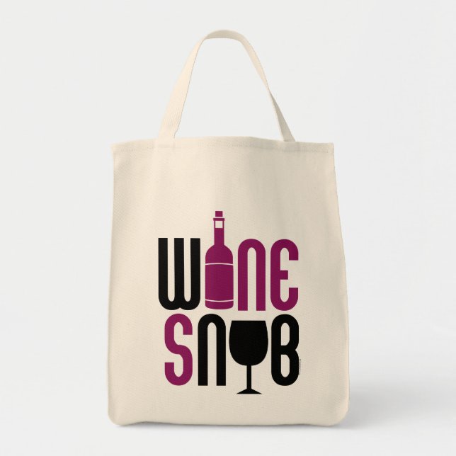 Wein Snob Tragetasche (Vorne)