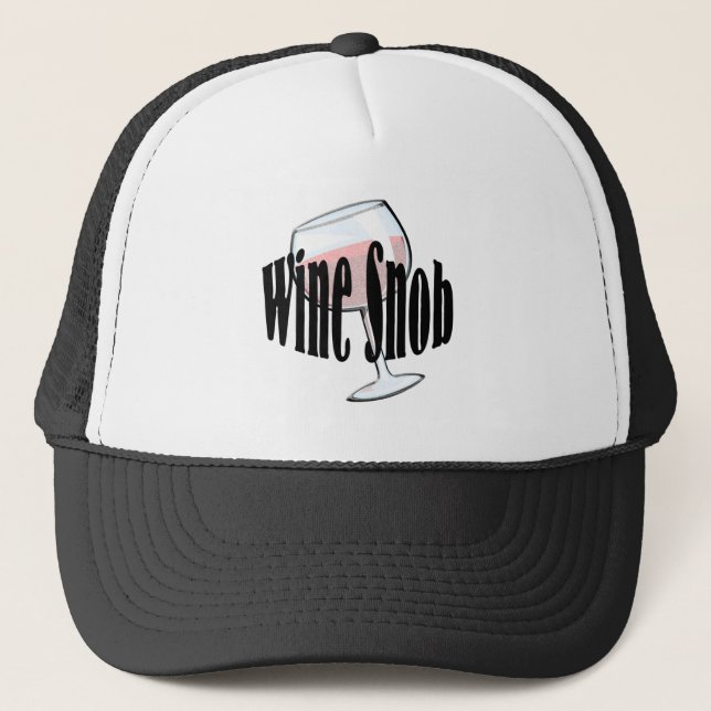 Wein-Snob Truckerkappe (Vorderseite)
