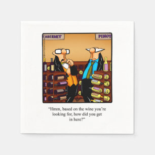 Wein Spaß Cocktail Party Napkins Serviette