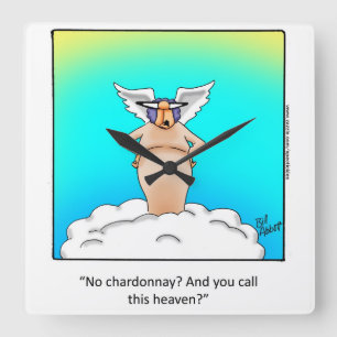 Wein Spaß "Spectickles" Wall Clock Geschenk Quadratische Wanduhr