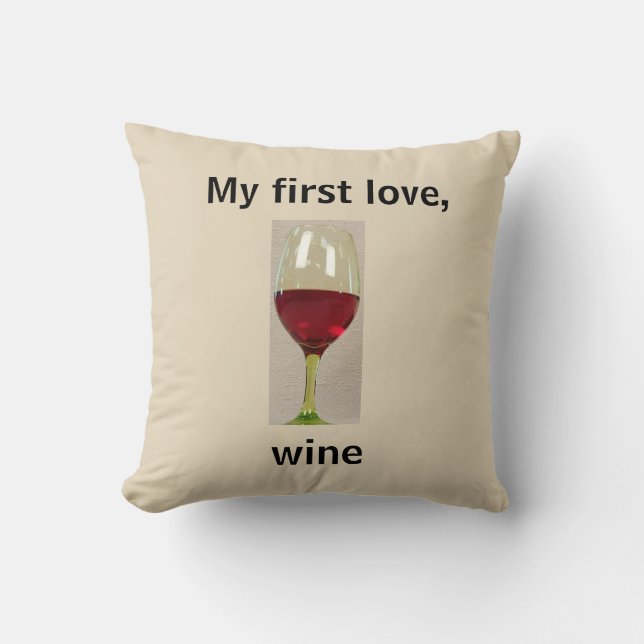 Wein-Spaßthrow-Kissen Kissen (Vorderseite)