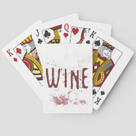 Wein Spielkarten