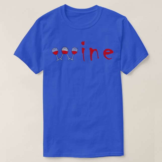 Wein T-Shirt (Design vorne)