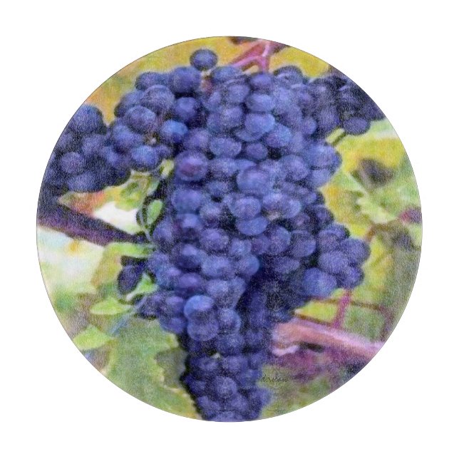 Wein-Traube-Alte Weltart Schneidebrett (Vorderseite)