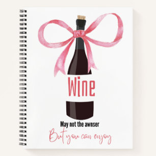 Wein trinken notizbuch