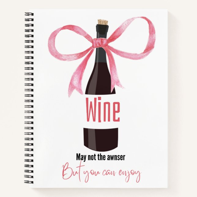 Wein trinken notizbuch (Vorderseite)