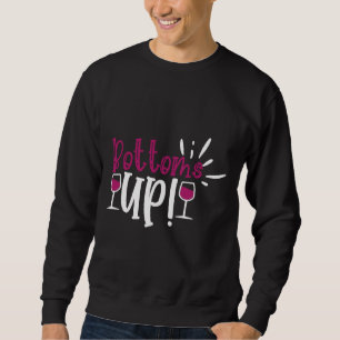 Wein trinken Weinkeller Telleriner hoch Sweatshirt