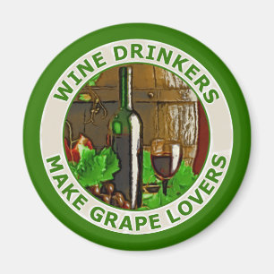 Wein-Trinker machen Trauben-Liebhaber Magnet