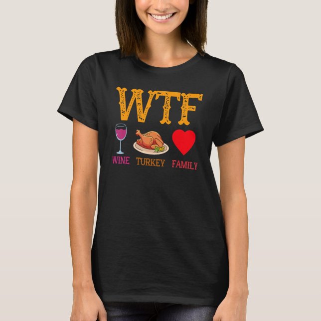 Wein Türkei Familiärer Erntedank T-Shirt (Vorderseite)