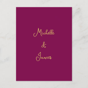 Wein- und Goldfarben Professionell Moderne Trends Postkarte
