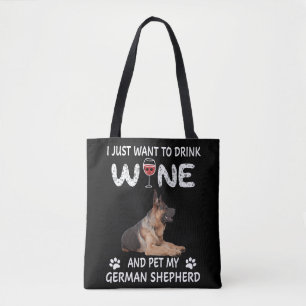 Wein und Haustiere meines deutschen Hirten Tasche
