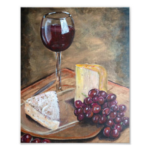 Wein-und Käse-Druck Fotodruck