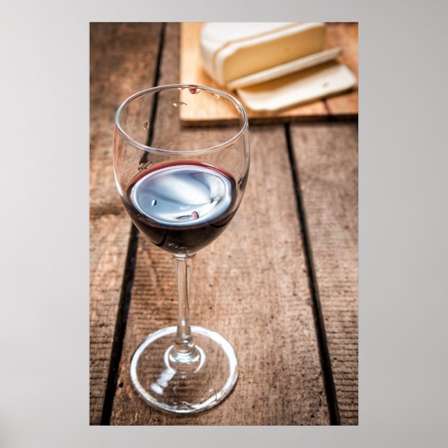 Wein und Käse Poster (Vorne)
