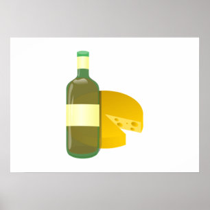 Wein und Käse Poster