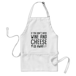 Wein und Käse Schürze