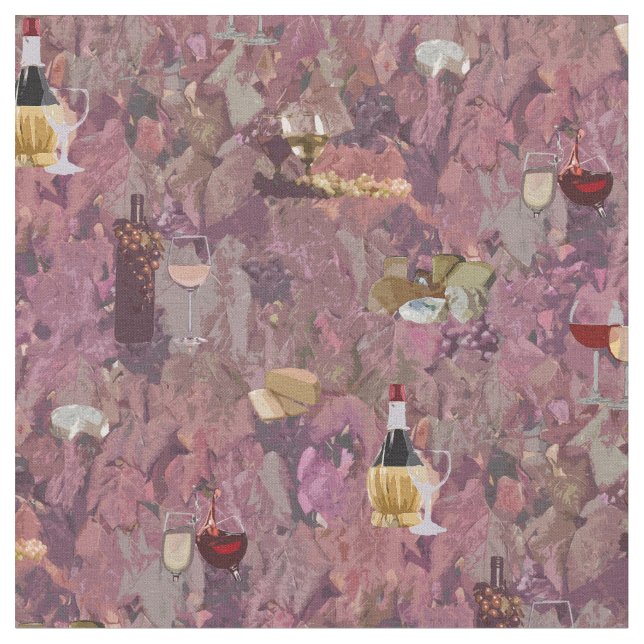 Wein und Käse Stoff (Nahaufnahme)