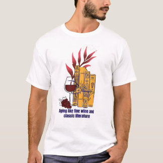 Wein und klassische Literatur T-Shirt