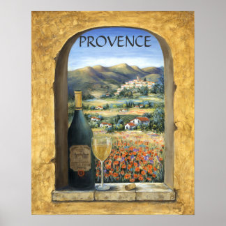 Wein und Pflaumen Poster