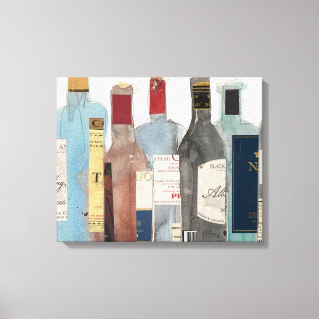 Wein und Spirituosen Leinwanddruck (Vorderseite)