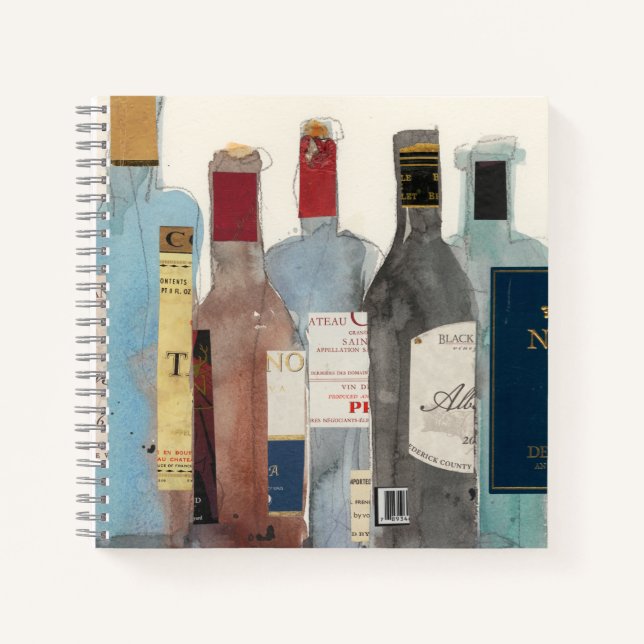 Wein und Spirituosen Notizbuch (Vorderseite)