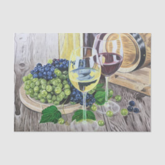 Wein und Trauben Seidenpapier