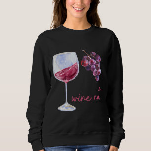 Wein und Trauben Sweatshirt
