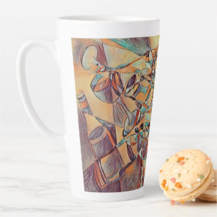 Wein und Weinflaschen Kunst Tasse Kaffee