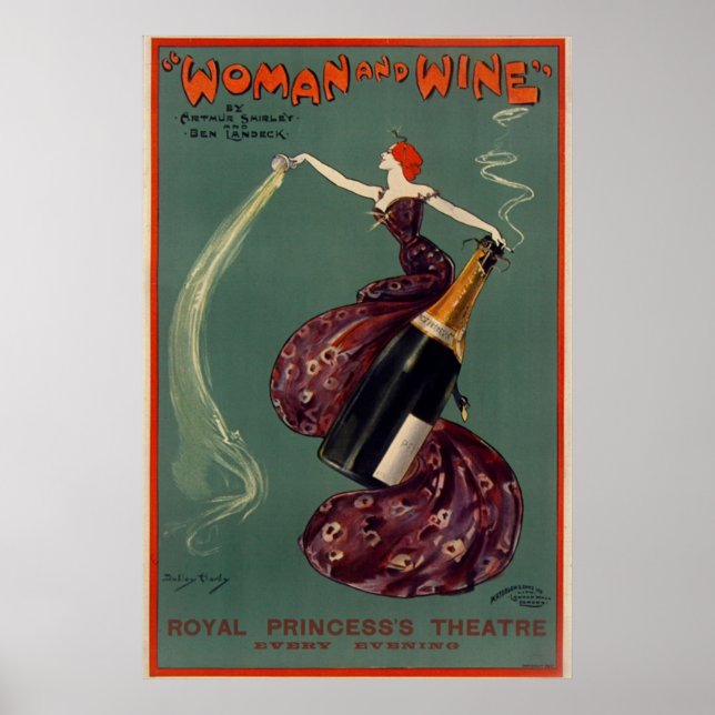 WEIN- und WEINtheater Vintag Poster (Vorne)